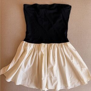 Amazon Black and Cream Mini Dress